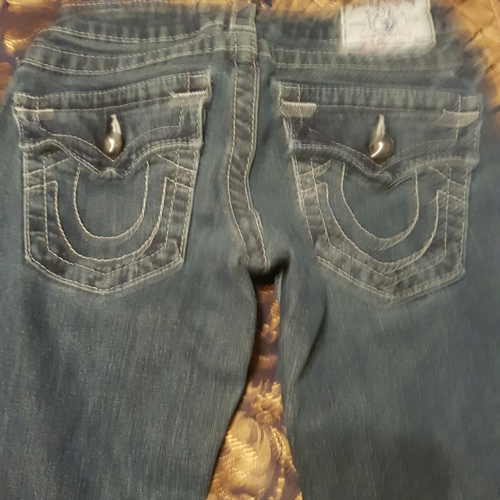Sz 24 True Religion Skinny Low Rise Jeans - Picture 1 of 6